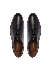 TOMMY HILFIGER - Tommy Hilfiger Półbuty Hilfiger Leather Dress Shoe FM0FM05777 Czarny. Kolor: czarny. Materiał: skóra #4