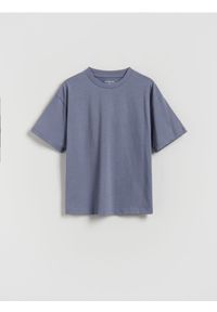 Reserved - T-shirt z nadrukiem - lawendowy. Kolor: fioletowy. Materiał: dzianina, bawełna. Wzór: nadruk #1