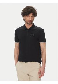 BOSS Polo Philix Pima 50538177 Czarny Regular Fit. Typ kołnierza: polo. Kolor: czarny. Materiał: bawełna