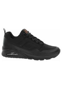 skechers - Buty do chodzenia męskie Skechers Uno Maverick. Kolor: czarny. Materiał: materiał, syntetyk. Szerokość cholewki: normalna. Sport: turystyka piesza