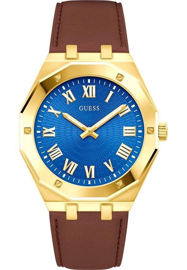 Zegarek Guess Zegarek męski Guess GW0663G2 brązowy. Kolor: brązowy