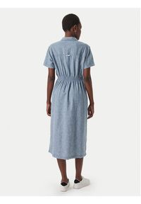 Tommy Jeans Sukienka koszulowa DW0DW18556 Niebieski Relaxed Fit. Kolor: niebieski. Materiał: bawełna. Typ sukienki: koszulowe #4
