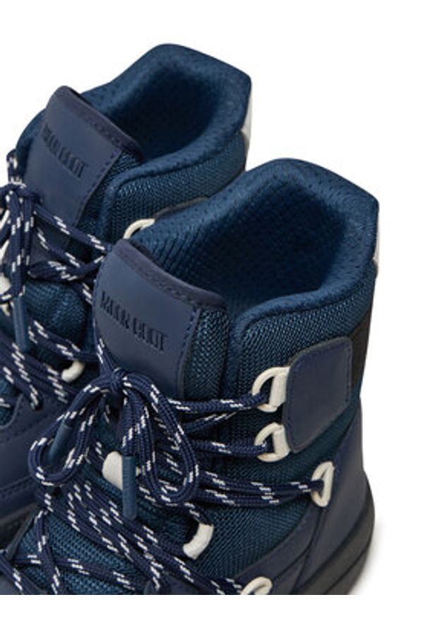 Moon Boot Śniegowce Park Sneaker Boot 80D2470060 Granatowy. Kolor: niebieski. Materiał: skóra