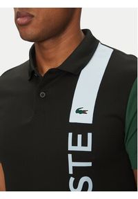 Lacoste Polo DH8940 Czarny Regular Fit. Typ kołnierza: polo. Kolor: czarny. Materiał: syntetyk #3