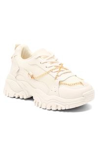 DeeZee Sneakersy TS5237-01 Beżowy. Kolor: beżowy. Materiał: materiał