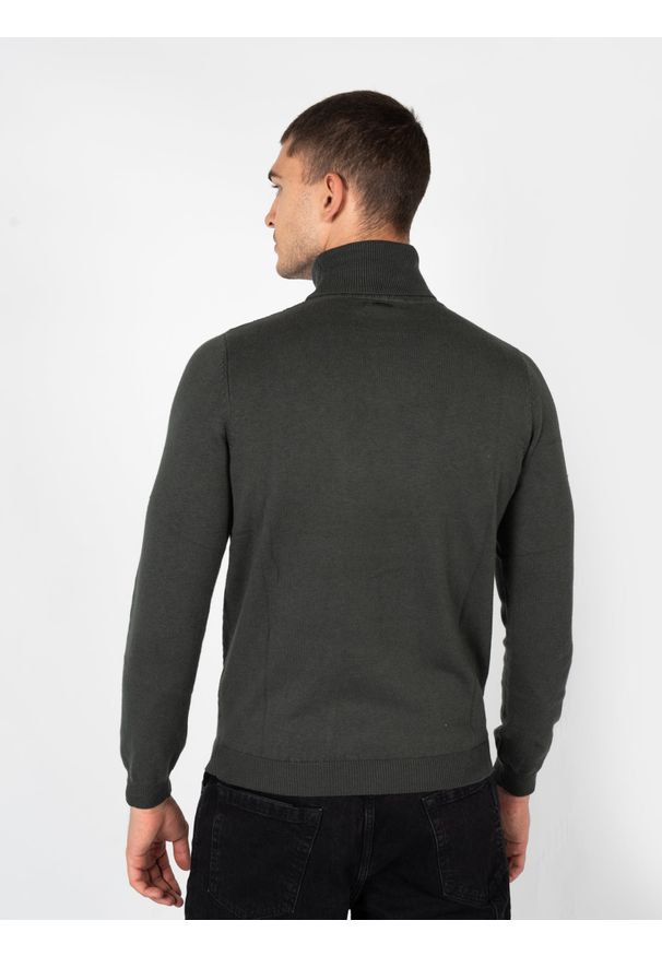 Antony Morato Sweter "Turtleneck" | MMSW01188YA200066 | Mężczyzna | Zielony. Typ kołnierza: golf. Kolor: zielony. Materiał: bawełna, wełna. Długość: długie. Styl: klasyczny, elegancki