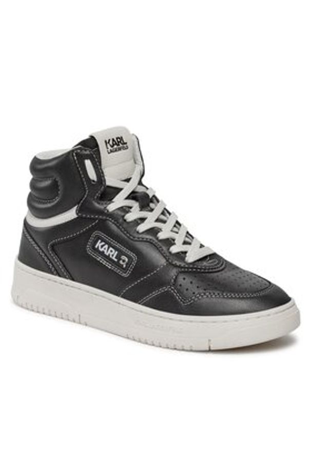 Karl Lagerfeld - KARL LAGERFELD Sneakersy KL63050 Czarny. Kolor: czarny. Materiał: skóra