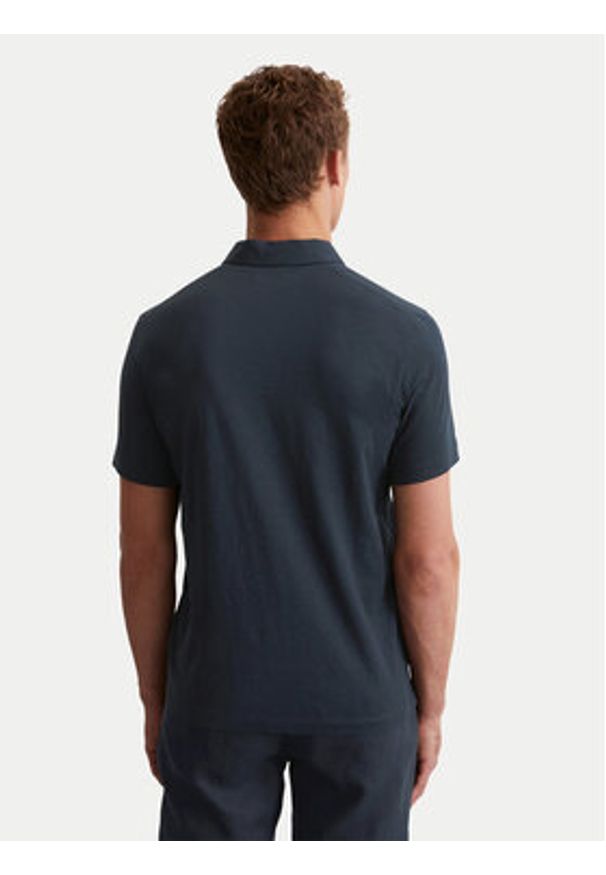 Marc O'Polo Polo 536 2176 53018 Granatowy Shaped Fit. Typ kołnierza: polo. Kolor: niebieski. Materiał: bawełna