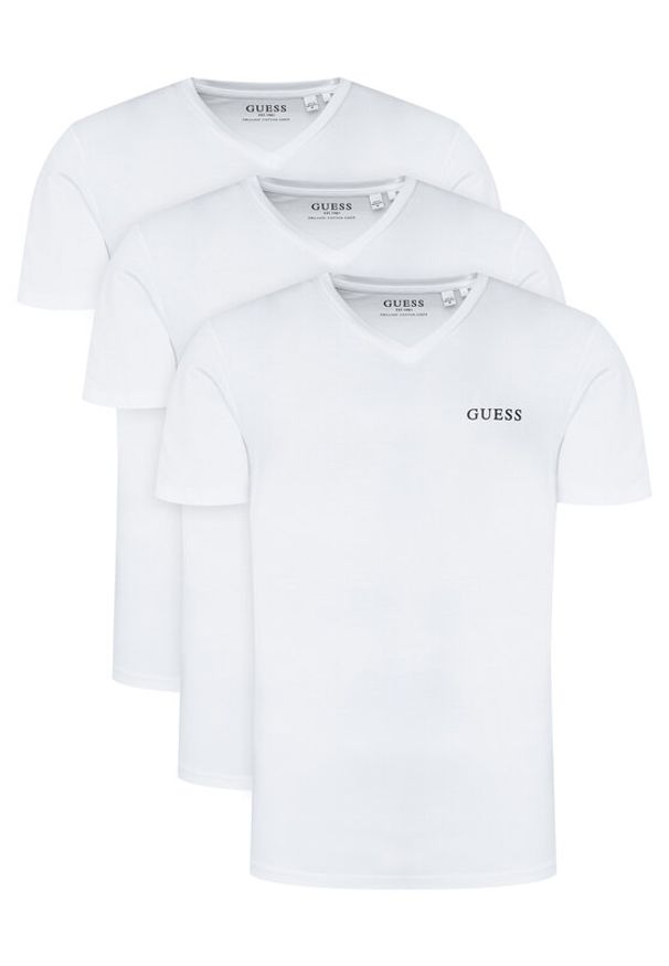 Guess Komplet 3 t-shirtów U5BG58 KCAM1 Biały Regular Fit. Kolor: biały. Materiał: bawełna