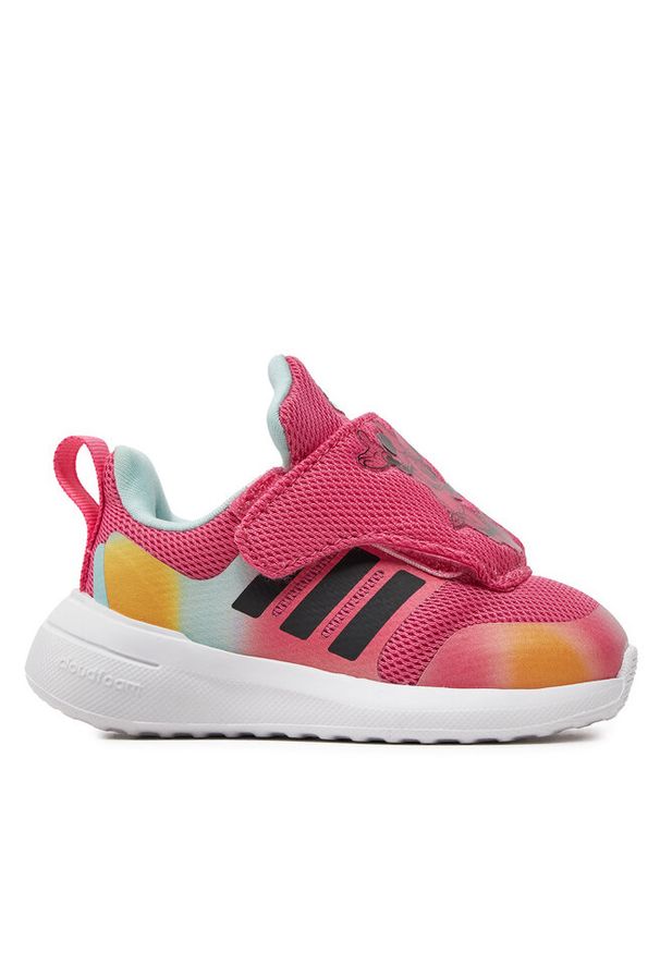 Adidas - Sneakersy adidas. Kolor: różowy. Wzór: motyw z bajki