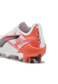 Puma - Damskie buty piłkarskie ULTRA 5 ULTIMATE AG PUMA White Black Glowing Red. Kolor: czerwony, biały, wielokolorowy, czarny. Sport: piłka nożna