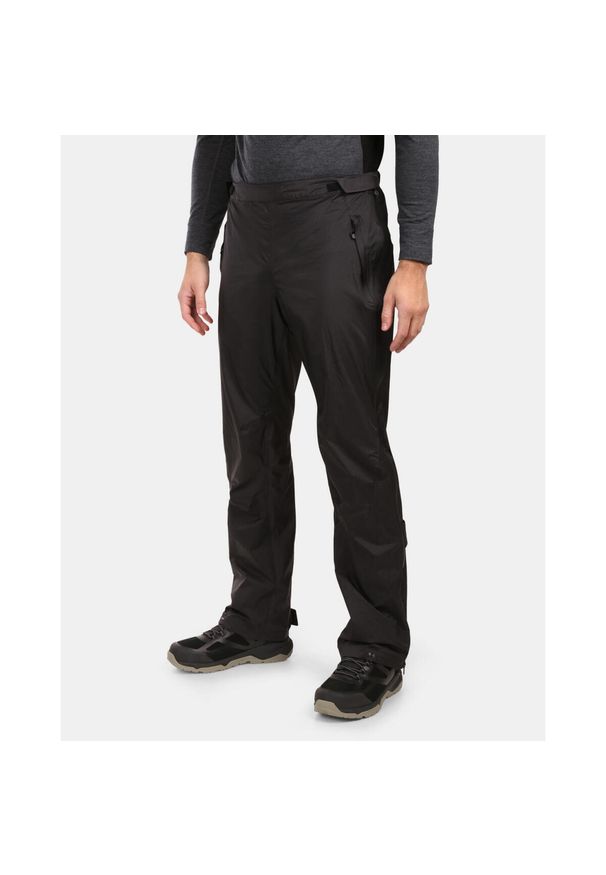 Męskie wodoodporne spodnie hardshell Kilpi ALPIN-M. Kolor: czarny. Materiał: nylon. Sezon: lato. Sport: turystyka piesza