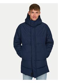 Only & Sons Płaszcz zimowy 22020156 Granatowy Regular Fit. Kolor: niebieski. Materiał: syntetyk. Sezon: zima
