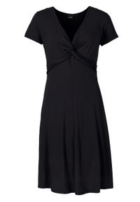 Sukienka z dżerseju bonprix czarny. Kolor: czarny. Materiał: jersey #1