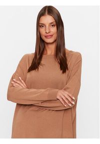 Kontatto Sweter 3M1141 Brązowy Regular Fit. Kolor: brązowy. Materiał: syntetyk #5