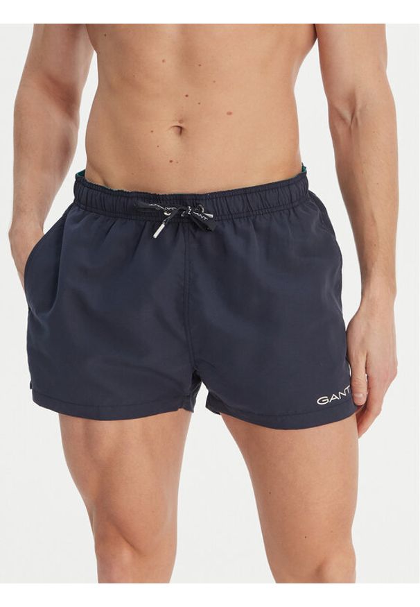 GANT - Gant Szorty kąpielowe 920006500 Granatowy Regular Fit. Kolor: niebieski. Materiał: syntetyk