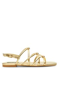 Nine West Sandały 123AL1737 Złoty. Kolor: złoty. Materiał: skóra