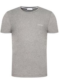 Calvin Klein T-Shirt Chest Logo K10K104062 Szary Regular Fit. Kolor: szary. Materiał: bawełna #4
