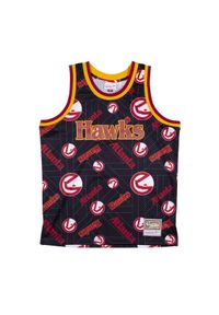 Mitchell & Ness - Jersey Atlanta Hawks tear up pack. Kolor: czarny, niebieski, wielokolorowy. Materiał: jersey. Sport: koszykówka #1