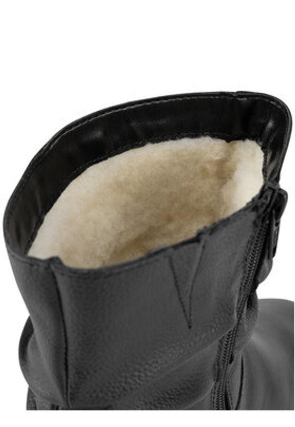 Rieker Botki Z7193-00 Czarny. Kolor: czarny. Materiał: skóra