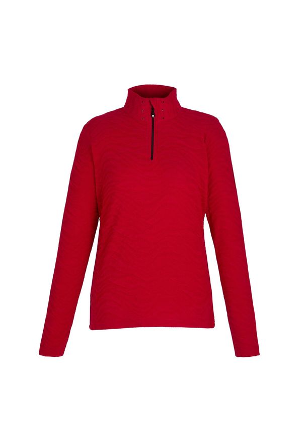 DARE 2B - Bluza Damska Glamourize III Quilted Quarter Zip Midlayer. Kolor: czerwony. Materiał: polar. Sport: turystyka piesza