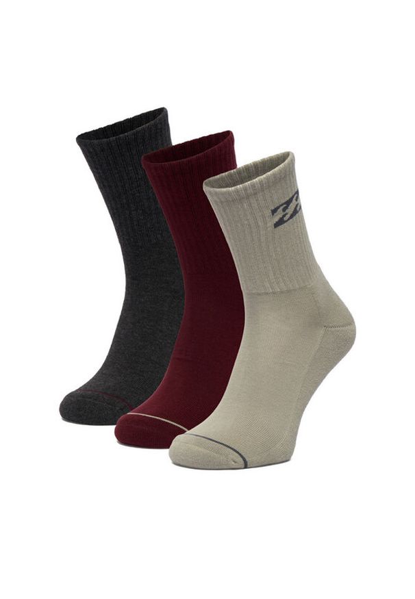 Billabong Skarpety długie CEO_BR_BILLA_3061_W_AW25 (3 PACK) Kolorowy. Materiał: bawełna. Wzór: kolorowy