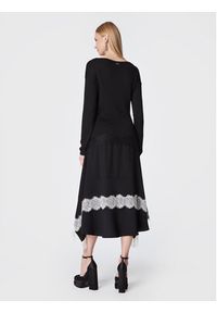 TwinSet - TWINSET Sukienka dzianinowa 222TT3283 Czarny Regular Fit. Kolor: czarny. Materiał: dzianina, syntetyk #3