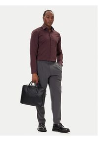Calvin Klein Torba na laptopa Emblem Emboss Commuter LV04D3265G Czarny. Kolor: czarny. Materiał: skóra