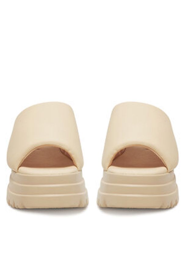 DeeZee Klapki 8602-1A Écru. Materiał: materiał