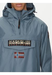 Napapijri Kurtka anorak Rainforest Next Sum NP0A4ILW Niebieski Loose Fit. Kolor: niebieski. Materiał: syntetyk #3