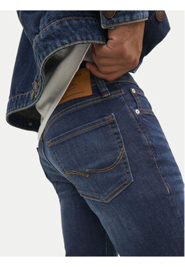 Jack & Jones Jeansy Liam 12110056 Granatowy Skinny Fit. Kolor: niebieski