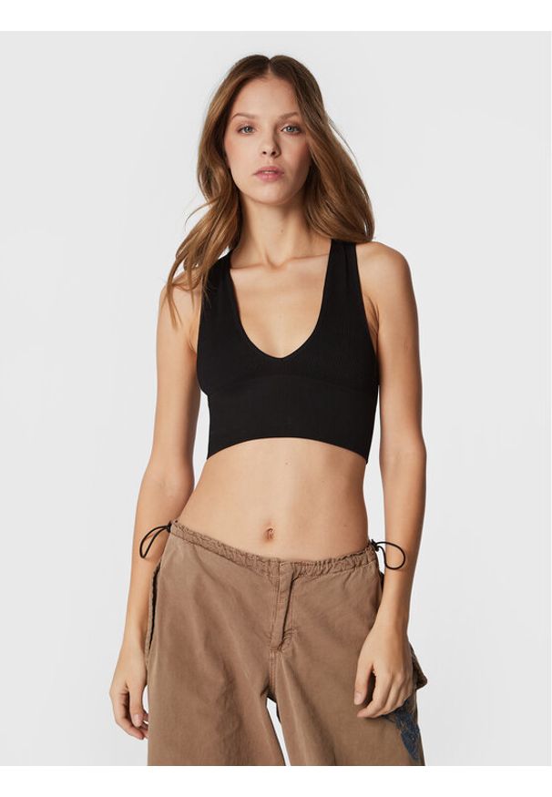 Top BDG Urban Outfitters. Kolor: czarny. Materiał: syntetyk