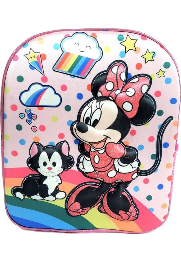 SETINO - Setino Plecak przedszkolny 3D Myszka Minnie Wypukły. Wzór: motyw z bajki