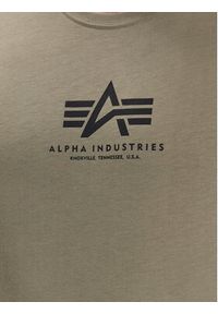 Alpha Industries T-Shirt Basic 118533 Beżowy Regular Fit. Kolor: beżowy. Materiał: bawełna #5