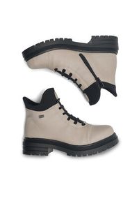 Rieker Trzewiki Y3163-60 Beżowy. Kolor: beżowy. Materiał: materiał #4