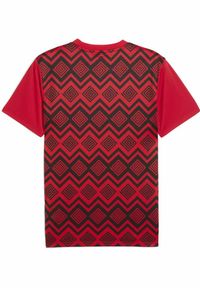 Puma - Męska koszulka przedmeczowa Egipt PUMA Red Black. Kolor: czerwony, wielokolorowy, czarny
