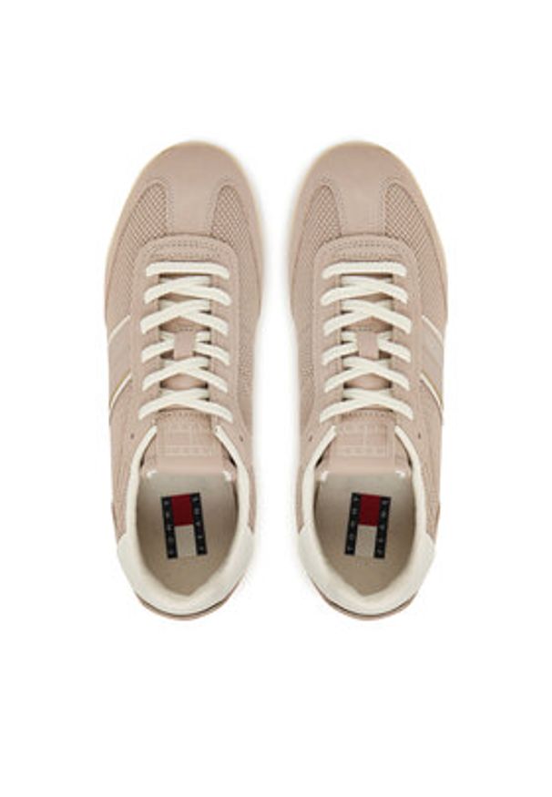 Tommy Jeans Sneakersy Tjw Low Profile Runner EN0EN02862 Écru. Materiał: materiał