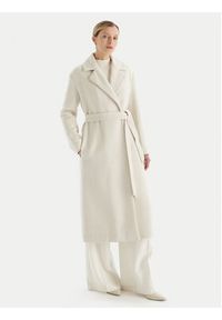 TwinSet - TWINSET Płaszcz zimowy 252TT2040 Écru Regular Fit. Sezon: zima