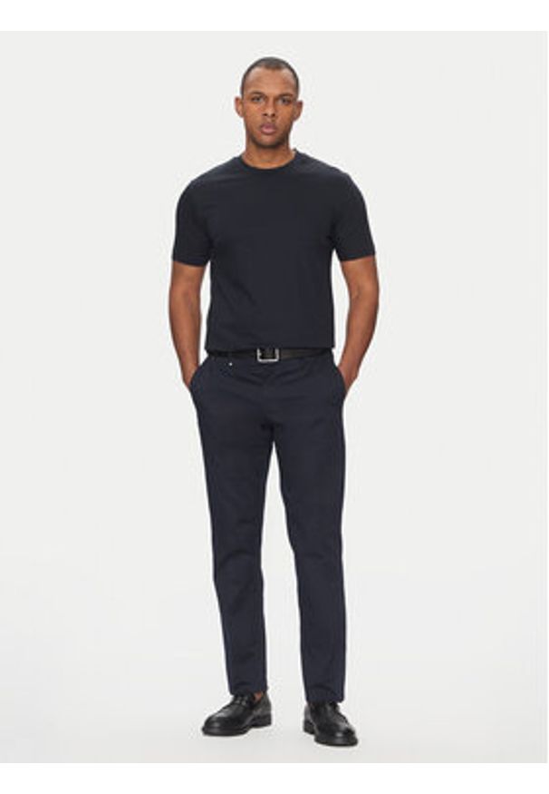 BOSS Spodnie materiałowe C-Genius 50534612 Granatowy Slim Fit. Kolor: niebieski. Materiał: bawełna