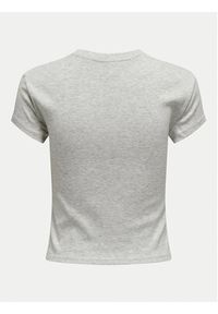 only - ONLY T-Shirt Elina 15320229 Szary Slim Fit. Kolor: szary. Materiał: bawełna #2