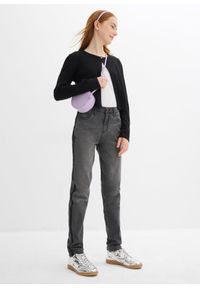 bonprix - Bolerko dzianinowe. Okazja: na co dzień. Kolor: czarny. Materiał: dzianina. Styl: casual #3