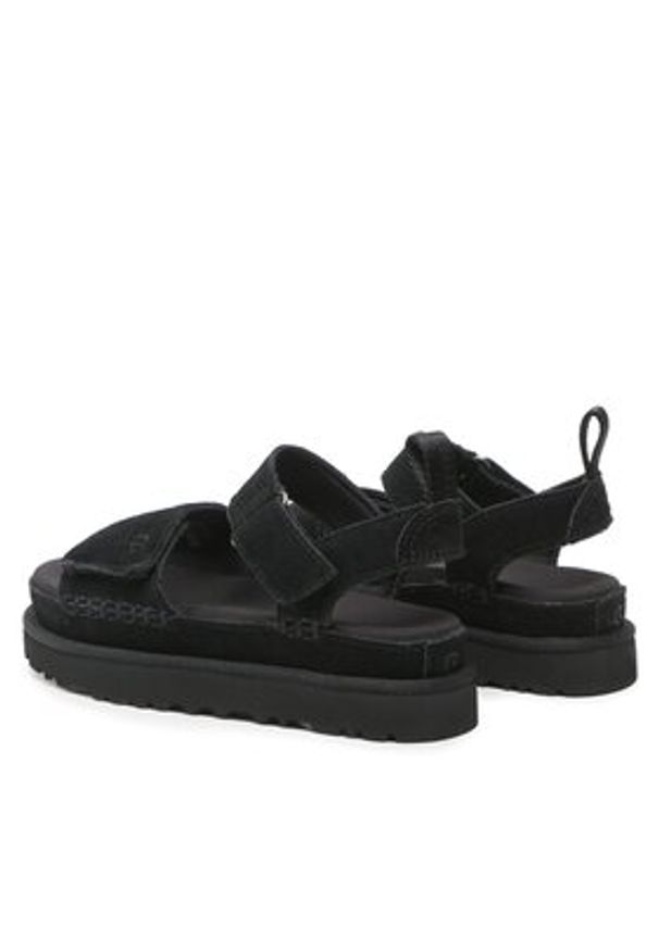 Ugg Sandały W Goldenstar Sandals 1136783 Czarny. Kolor: czarny. Materiał: zamsz, skóra