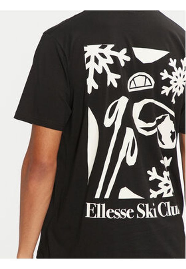 Ellesse T-Shirt Skisetta Tee SHX20961 Czarny Regular Fit. Kolor: czarny. Materiał: bawełna