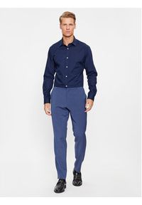 Jack & Jones - Jack&Jones Koszula 12238173 Granatowy Slim Fit. Kolor: niebieski. Materiał: bawełna