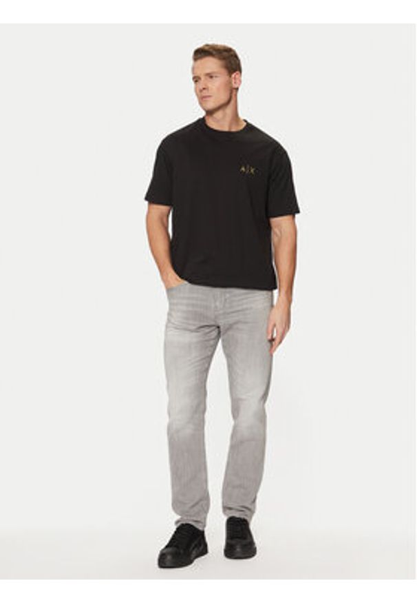 Armani Exchange T-Shirt XM000327 AF10364 UC001 Czarny Regular Fit. Kolor: czarny. Materiał: bawełna