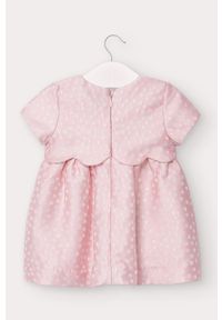 Mayoral - Sukienka dziecięca 68-98 cm. Kolor: różowy. Materiał: bawełna, materiał, dzianina, akryl, tkanina, poliester, włókno. Długość rękawa: krótki rękaw. Typ sukienki: rozkloszowane. Długość: mini #2