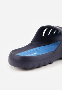 Born2be - Granatowe Klapki na Grubej Podeszwie z Wycięciami na Cholewce Henria. Okazja: na co dzień. Kolor: niebieski. Materiał: jeans, dresówka. Styl: sportowy, wakacyjny, casual #6