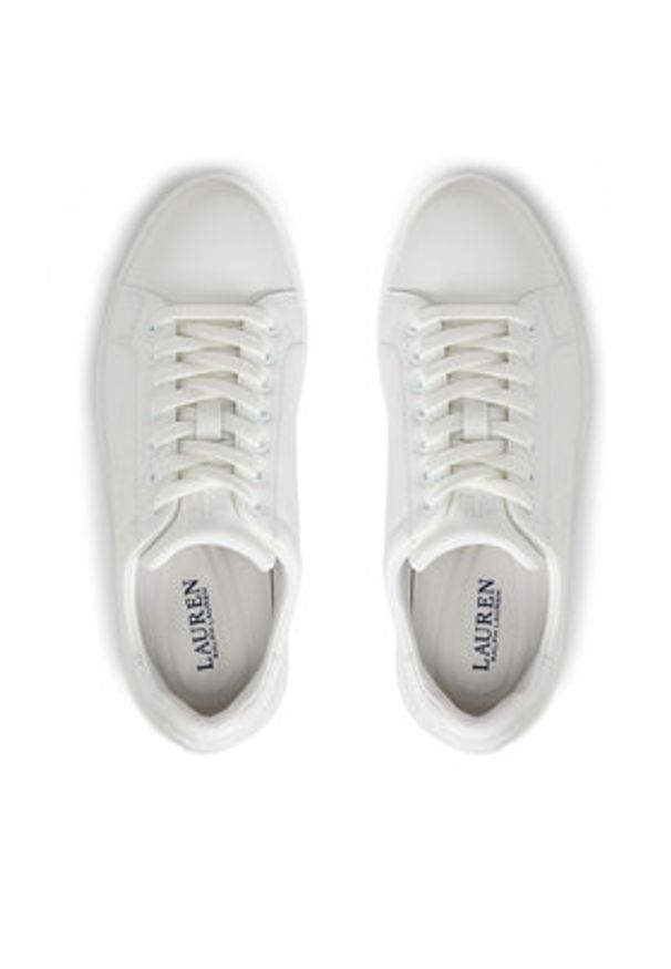 Lauren Ralph Lauren - LAUREN RALPH LAUREN Sneakersy Ainsley Sk Ltl 802959228001 Biały. Kolor: biały. Materiał: skóra