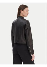 Hugo - HUGO Kurtka skórzana Lasari 50555743 Czarny Regular Fit. Kolor: czarny. Materiał: skóra #6