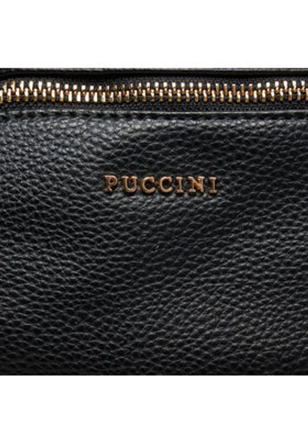 Puccini Plecak PM9020 Czarny. Kolor: czarny. Materiał: skóra